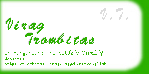 virag trombitas business card